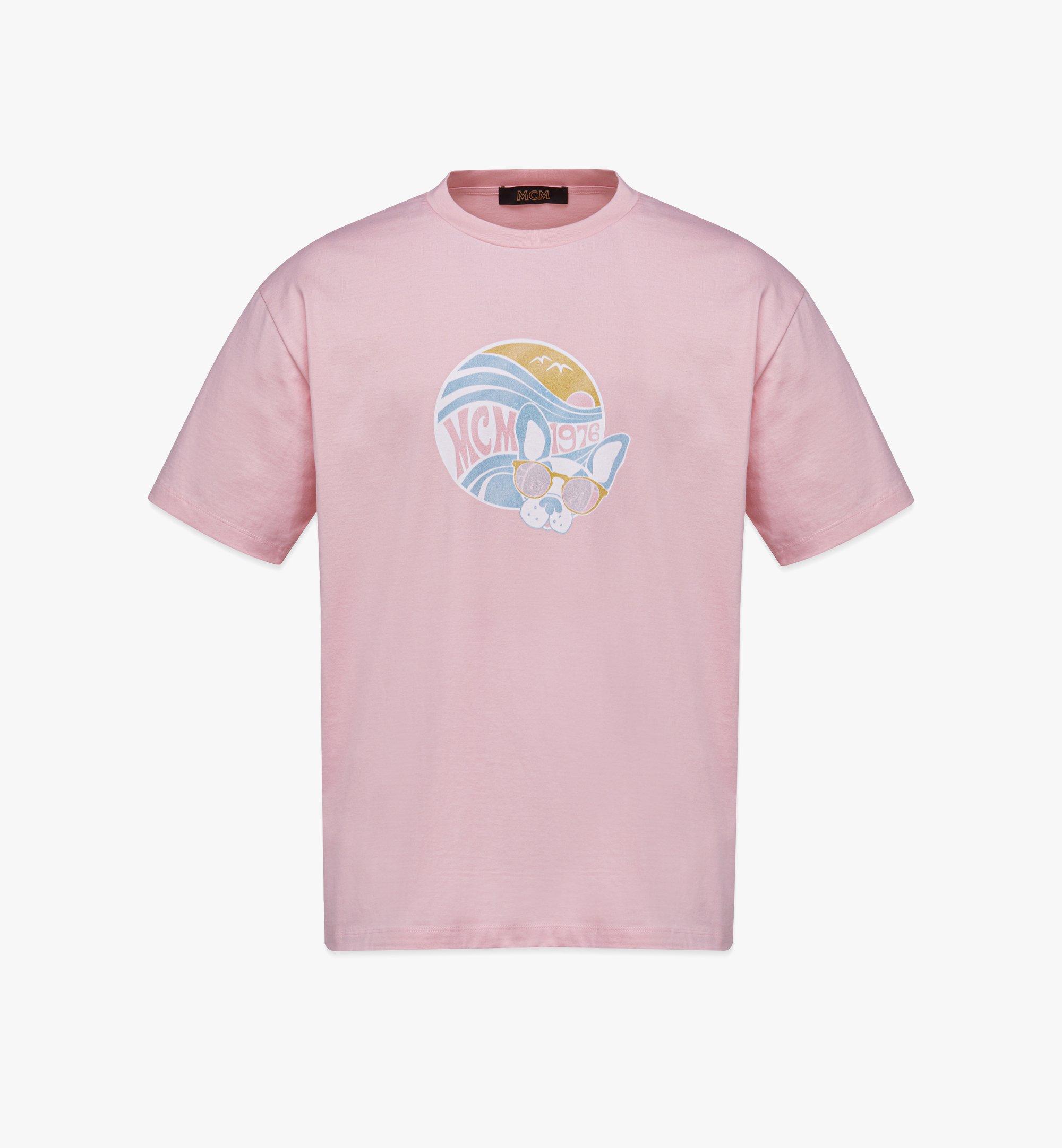 T-shirt unisexe M Pup à imprimé lever du soleil en coton biologique  1